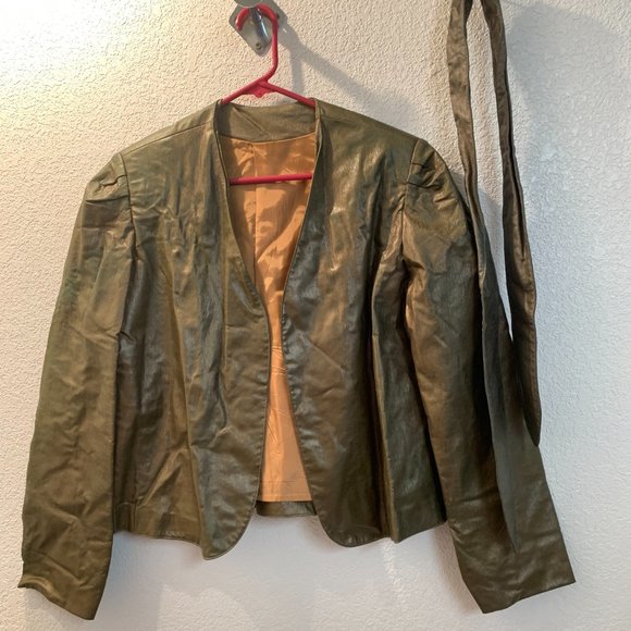 Vintage Sakowitz Joray lightweight jacket with belt size small pre owned - Picture 11 of 11